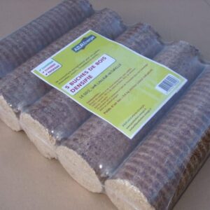 Bûches compressées sac de 5 bûches, L28, 50% feuillu et 50% résineux