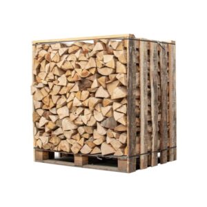 Box 1,50 stères de 30cm bois de chauffage - palette de bois coupé fendu de 1,05m3 chêne / hêtre / Châtaigniers