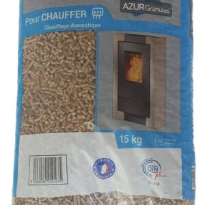 Granulés de bois AZURENERGIE en sac, 15 kg
