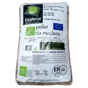 Granulés de bois EASAFERAL & TEC PELLETS sac de 15 kg
